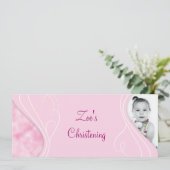 ベビー《キリスト教》洗礼式や命名式 招待状 (スタンド正面)