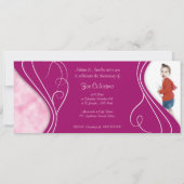 ベビー《キリスト教》洗礼式や命名式 招待状 (裏面)