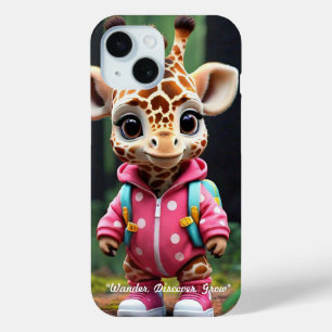 「ベビー・キリンの日帰り」 iPhone 15ケース