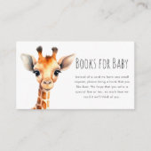 ベビー | キリン赤ちゃんシャワー エンクロージャーカード (正面)