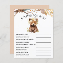 ベビー |クマかわいい赤ちゃんシャワーゲーム