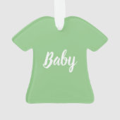 「ベビー」クリスマス オーナメント (裏面)