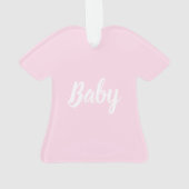 「ベビー」クリスマス オーナメント (裏面)