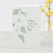 ベビー・グリーン・フローラの紛失に対する共感カード カード (黄色い花)
