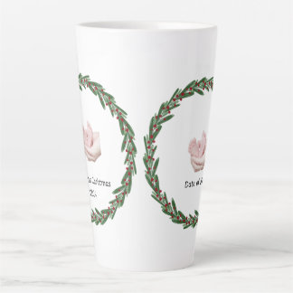 ベビー（ケリー）第1回クリスマスのカスタマイズ可能 カフェラテマグ