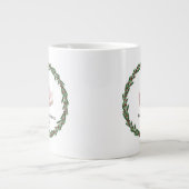 ベビー(ケリー)第1回クリスマスのカスタマイズ可能 ジャンボコーヒーマグカップ (正面)