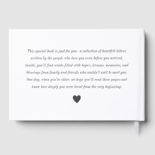 ベビー ゲストブック (裏面)