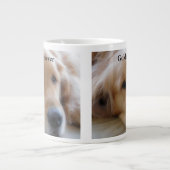 ベビー、ゴールデンレトリバー ジャンボコーヒーマグカップ (正面)