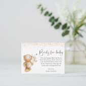 ベビー・シャワー用のBear & The Bee Books エンクロージャーカード (スタンド正面)