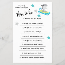 ベビー・シャワー・シャークカードの知識 チラシ