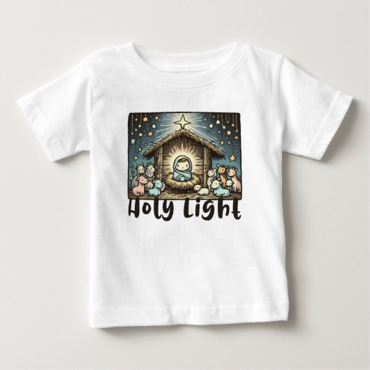 ベビー・ジーザス：聖なる光 ベビーTシャツ (正面)