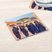 ベビー スクエアペーパーコースター (アングル)