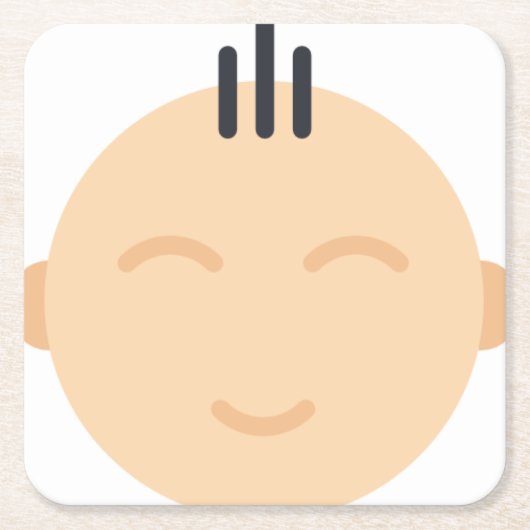 ベビー スクエアペーパーコースター (正面)