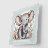 ベビー スクエア壁時計 (傾斜)