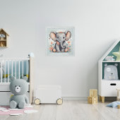 ベビー スクエア壁時計