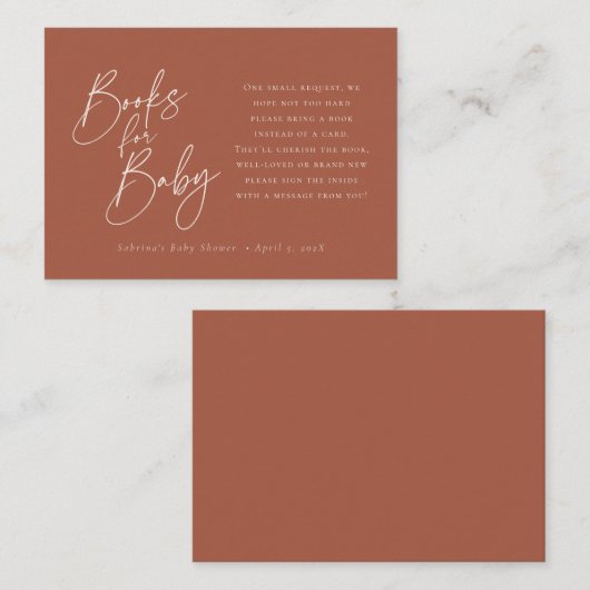 ベビー |スクエレガントリプトTerra Cotta Enclos エンクロージャーカード (正面/裏面)