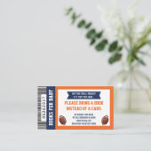 ベビー、スポーツ、サッカーのベビーシャワー用の本 エンクロージャーカード (スタンド正面)