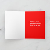 ベビー·ダディ·クリスマス·グリーティングカード シーズンカード (内部)