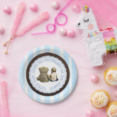 ベビー&テディベアボーイベビーシャワー紙プレート ペーパープレート (パーティー)