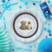 ベビー&テディベアボーイベビーシャワー紙プレート ペーパープレート (パーティー)