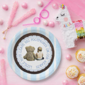 ベビー&テディベアボーイベビーシャワー紙プレート ペーパープレート (パーティー)