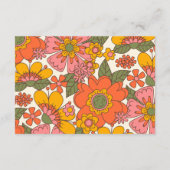 ベビー・ディスプレイシャワー用のグルービーブック赤ちゃんシャワー エンクロージャーカード (裏面)