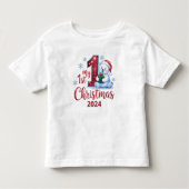 ベビー&トドラー1stクリスマスベア トドラーTシャツ (正面)