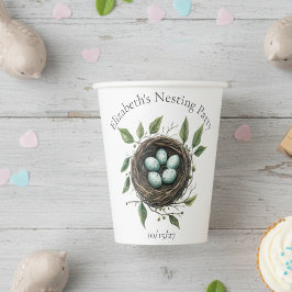 ベビー ネスティング パーティー 鳥の巣 紙コップ