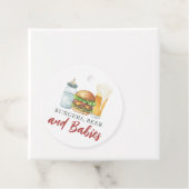 ベビー、バーガー、ビールベイビーシャワーありがとう フェイバータグ (インサイチュ)