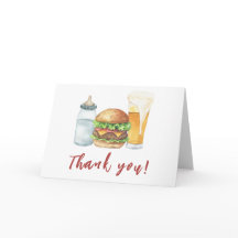 ベビー、バーガー、ビール ベビーシャワー ありがとうございます