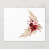 ベビー |パンパスグラス |赤ちゃんシャワーカード チラシ (裏面)