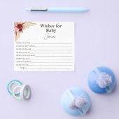 ベビー |パンパスグラス |赤ちゃんシャワーカード チラシ (シングル)