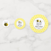 ベビー・ビーは？性別によるパーティー写真 コンフェッティ (正面)