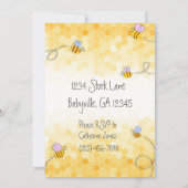 ベビー・ビーは？性別の表示招待状 招待状 (裏面)