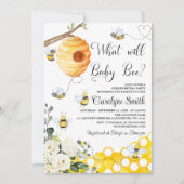 ベビー・ビー・ジェンダーがパーティーを明らかにする 招待状 (正面)