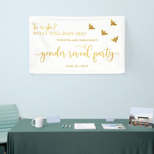 ベビー・ビー・ジェンダーが明らかにするもの 横断幕 (トレードショー)