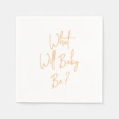 ベビー・ビー・ジェンダーが歓迎を表明するもの スタンダードカクテルナプキン (正面)