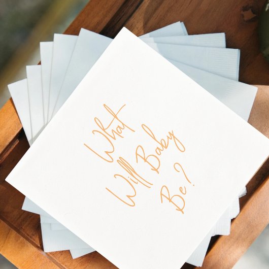 ベビー・ビー・ジェンダーが歓迎を表明するもの スタンダードカクテルナプキン