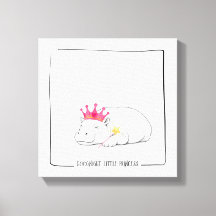 ベビー+ピグミーカワウソプリンセス 壁キャンバス