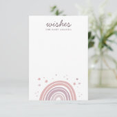 ベビー。ピンクと紫のレインボーアドバイス エンクロージャーカード (スタンド正面)