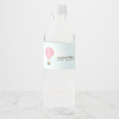 ベビー（ピンクの熱気球） ペットボトルラベル (正面)