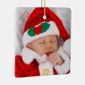 ベビー、ファミリー写真とキャンディーケーン, ZYPI セラミックオーナメント (右)