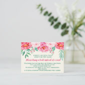 ベビー、フローラ、赤ちゃんシャワー、本を持って来るための本 エンクロージャーカード (スタンド正面)