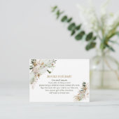 ベビー、ブックリクエスト、Boho Baby Shower Enc エンクロージャーカード (スタンド正面)