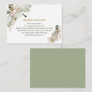 ベビー、ブックリクエスト、Boho Baby Shower Enc エンクロージャーカード