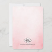 ベビー&ブランチベビーシャワーグリッター招待状 招待状 (裏面)