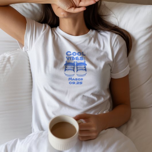 ベビー+ブーツ発表 名前と日付 Tシャツ