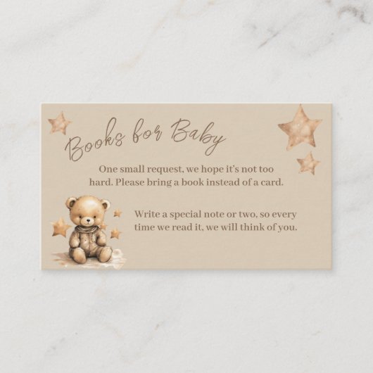 ベビー |ベビーシャワー招待状カード エンクロージャーカード (正面)