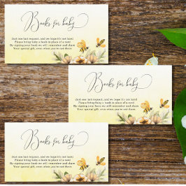 ベビー・ベビーシャワー用のハチの小本 エンクロージャーカード