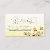 ベビー・ベビーシャワー用のハチの小本 エンクロージャーカード (正面)